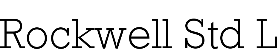 Rockwell Std Light Font Download Free